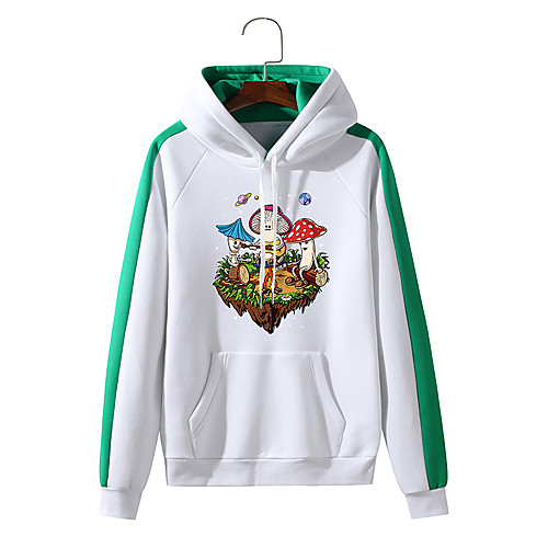 

Men's Hoodie Print Print Daily Hot Stamping Streetwear Hoodies Sweatshirts White Black