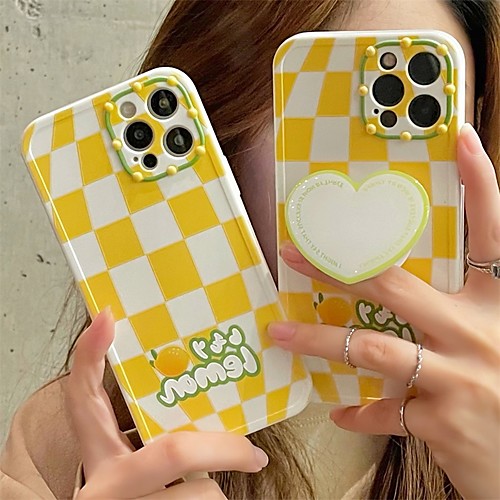 

Phone Case For Apple Back Cover iPhone 12 Pro Max 11 SE 2020 X XR XS Max 8 7 Shockproof Dustproof with Stand Geometric Pattern TPU