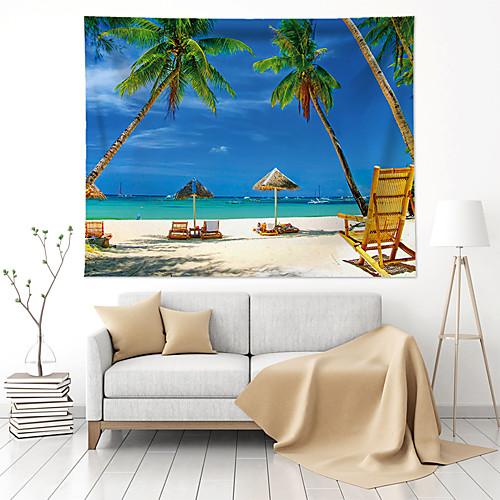 

Landscape Wall Tapestry Art Decor Blanket Curtain Hanging Home Bedroom Living Room Decoration Polyester Beach
