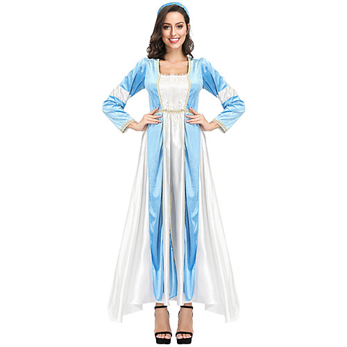 

Fairytale Princess Elsa Dress Masquerade Women's Movie Cosplay Cosplay Halloween Blue Dress Christmas Halloween New Year Polyester