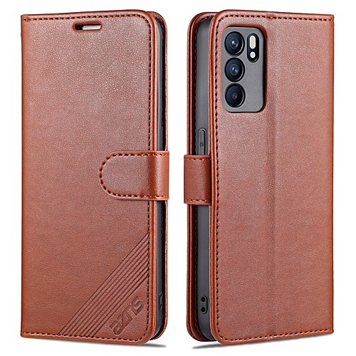 

Phone Case For OPPO Full Body Case Reno 4 5G Reno 4 Pro 5G OPPO A53 oppo A9 2020 Oppo A92s Oppo A72 / A52 / A92 Oppo A91 / F15 / Reno 3 Reno3Pro5G Card Holder Shockproof Dustproof Solid Colored PU