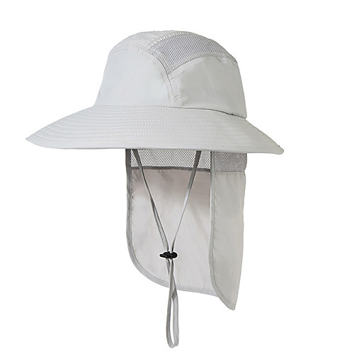 

Adults' Wide Brim Sun Hat with Neck Flap Cover Waterproof UPF50 Summer Mesh Hat for Fishing Camping & Hiking / Quick Dry / UV Protection