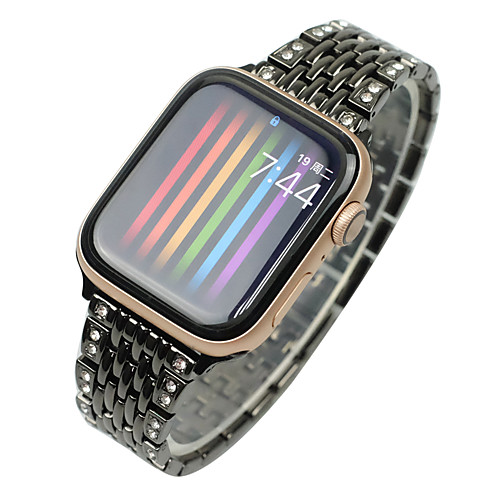 

Smart Watch Band for Apple iWatch 1 pcs Modern Buckle Jewelry Design Stainless Steel Replacement Wrist Strap for Apple Watch Series SE / 6/5/4/3/2/1