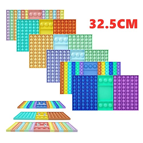 

32.5cm Pop-it Antistress 1pc Push Bubble Toys Children's Fingertip Push-silicone Fidget Desktop Stress Relief Sensory Toys