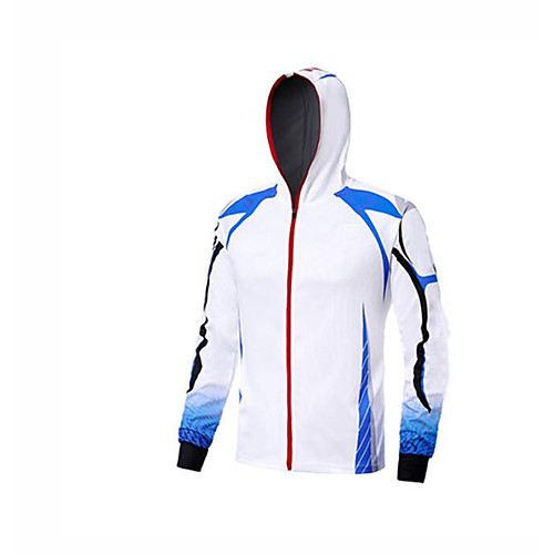 

CAWANFLY Men's Hoodie Jacket Fishing Jacket Outdoor Long Sleeve UPF50 UV Protection Quick Dry Waterproof Zipper Lightweight Jacket Top Autumn / Fall Spring Summer Athleisure Fishing Camping & Hiking