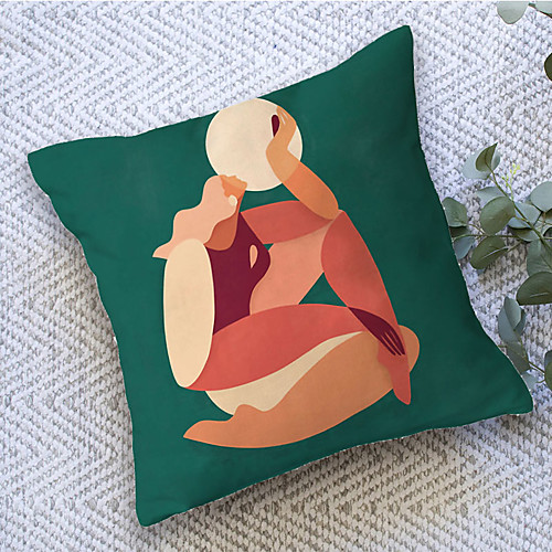 

Woman Double Side Cushion Cover 1PC Soft Decorative Square Throw Pillow Cover Cushion Case Pillowcase for Bedroom Livingroom Superior Quality Machine Washable Outdoor Cushion for Sofa Couch Bed Chair
