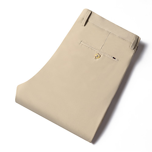 

Men's Classic Style Chino Casual Daily Pants Business Pants Solid Color Full Length Classic Grey Khaki Black Navy Blue