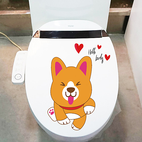 

Animals Cartoon Wall Stickers Bathroom Toilet Removable PVC Home Decoration Wall Decal 1pc