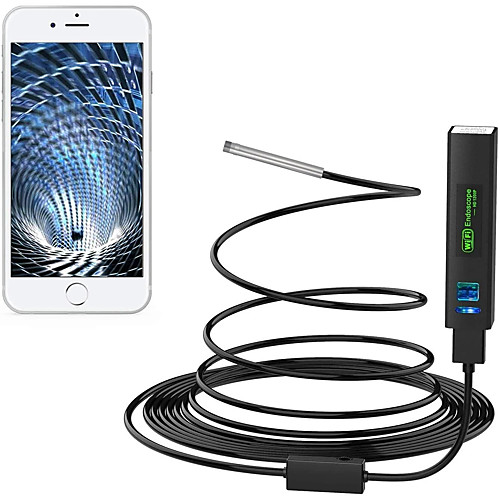 

Wireless Snake Camera 1200P 3.9mm WiFi Inspection Camera HD Endoscope with 6 LED Rigid Cable Borescope for iPhone Huawei Ipad PC