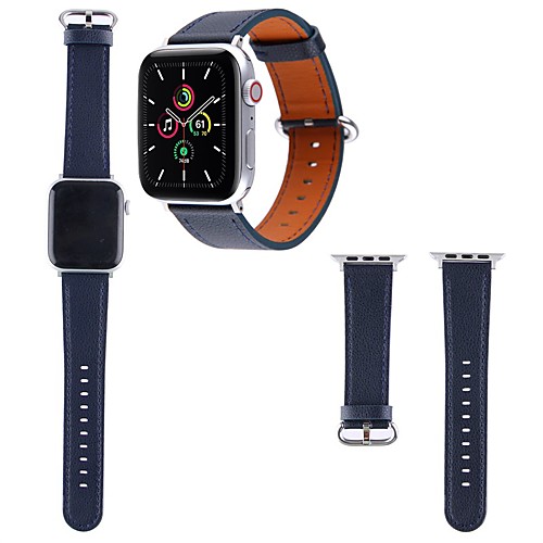 

Smart Watch Band for Apple iWatch 1 pcs Business Band Genuine Leather Replacement Wrist Strap for Apple Watch Series SE / 6/5/4/3/2/1