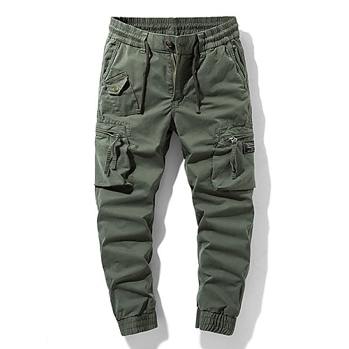 

Men's Simple Athletic Cycling Quick Dry Moisture Wicking Lightweight Breathable Soft Outdoor Sports Casual Daily Pants Pants Simple Solid Color Full Length Classic Pocket Army Green Khaki Black Dark