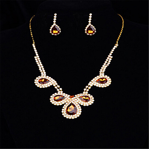 

Women's Cubic Zirconia Jewelry Set Classic Flower Stylish Earrings Jewelry Rose Gold For Anniversary Party Evening Gift Festival 1 set