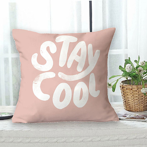 

Slogan Double Side Cushion Cover 1PC Soft Decorative Square Throw Pillow Cover Cushion Case Pillowcase for Bedroom Livingroom Superior Quality Machine Washable Outdoor Cushion for Sofa Couch Bed Chair