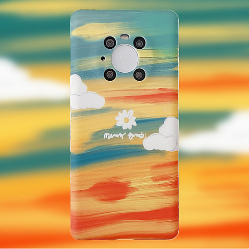 

Phone Case For Huawei Back Cover P40 P40 Pro Mate 40 Mate 40 Pro Nova 7 5G Mate 30 Mate 30 Pro nova 7 Pro 5G Shockproof Dustproof Scenery Geometric Pattern Flower TPU