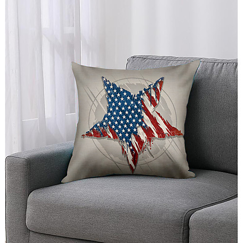 

Independence Day Double Side Cushion Cover 1PC Soft Decorative Throw Pillow Cover Case Pillowcase for Bedroom Livingroom Superior Quality Machine Washable Outdoor Cushion for Sofa Couch Bed Chair