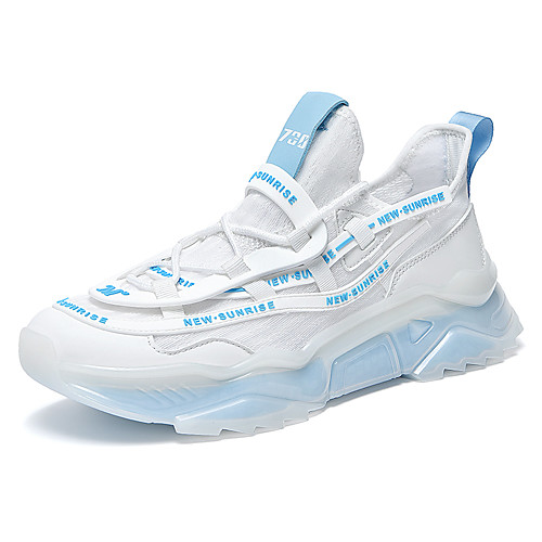 

Men's Trainers Athletic Shoes Sporty Look Sporty Casual Preppy Athletic Outdoor Running Shoes Basketball Shoes Synthetics Tissage Volant Non-slipping Height-increasing Shock Absorbing Booties / Ankle