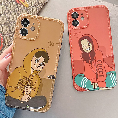 

Phone Case For Apple Back Cover iPhone 12 Pro Max 11 SE 2020 X XR XS Max 8 7 Shockproof Dustproof Cartoon Graphic TPU