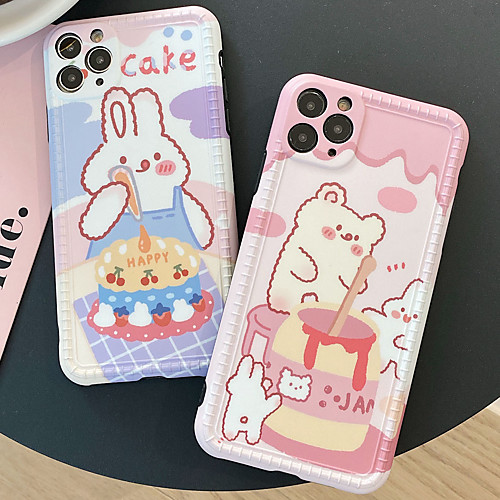 

Phone Case For Apple Back Cover iPhone 11 Pro Max SE 2020 X XR XS Max 8 7 Shockproof Dustproof Cartoon TPU