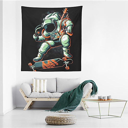 

Astronaut Wall Tapestry Art Decor Blanket Curtain Hanging Home Bedroom Living Room Decoration Polyester