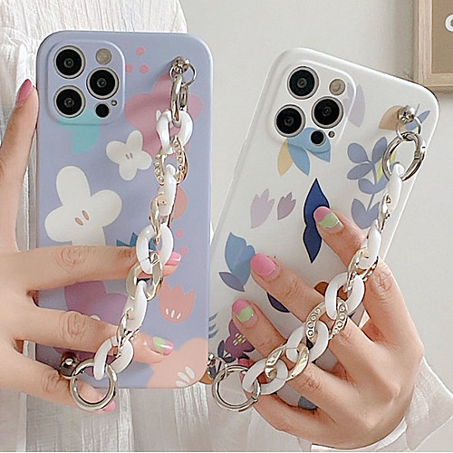 

Phone Case For Apple Back Cover iPhone 12 Pro Max 11 SE 2020 X XR XS Max 8 7 Shockproof Dustproof Geometric Pattern Flower TPU