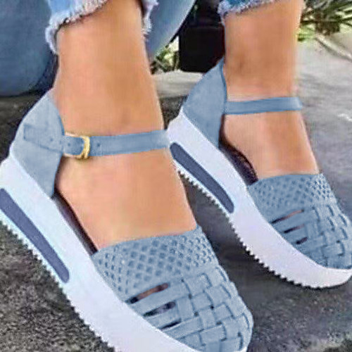 

Women's Sandals Platform Sandals Platform Round Toe PU Solid Colored Yellow Red Black
