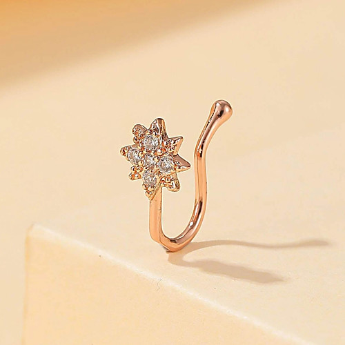 

Nose Ring / Nose Stud / Nose Piercing Sexy European Trendy Women's Body Jewelry For Street Gift Classic Rhinestone Alloy Wedding Gold