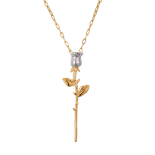 

lureme Dainty Stainless Steel Waterdrop Pendant Necklace Hourglass Bicycle Dancing Girl