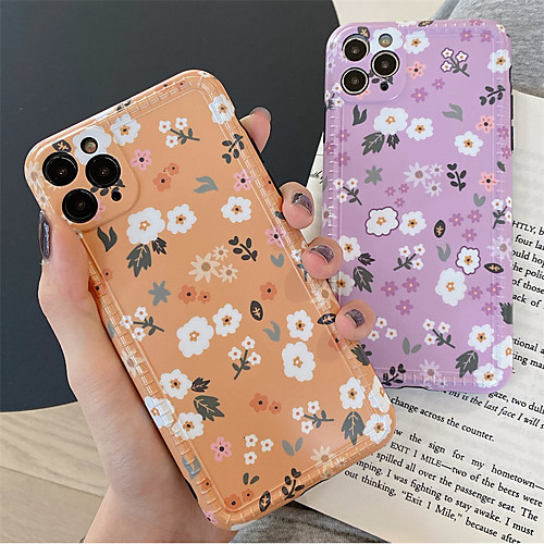 

Phone Case For Apple Back Cover iPhone 11 Pro Max SE 2020 X XR XS Max 8 7 Shockproof Dustproof Flower TPU