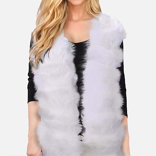 

Women's Vest Daily Fall & Winter Regular Coat V Neck Regular Fit Warm Wearable Vests Jacket Sleeveless Solid Colored Pure Color Purple White