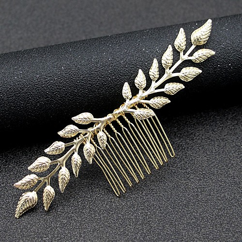 

Romantic Vintage Inspired Alloy Hair Combs / Flowers / Headdress with Solid 1 PC Wedding / Special Occasion Headpiece