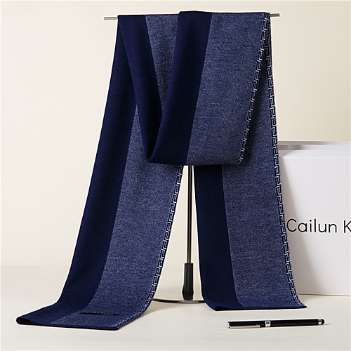 

Men's Rectangle Scarf Daily As Per Picture Scarf Color Block