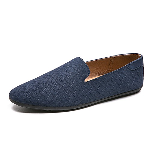 

Men's Loafers & Slip-Ons Comfort Loafers Drive Shoes Casual Daily PU Breathable Non-slipping Wear Proof Blue Gray Black Fall Spring