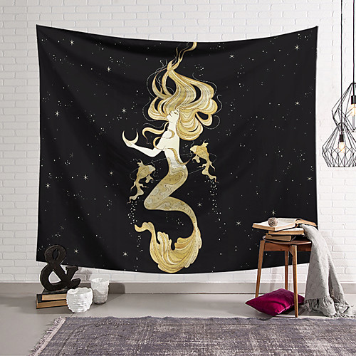 

Mermaid Wall Tapestry Art Decor Blanket Curtain Hanging Home Bedroom Living Room Decoration Polyester