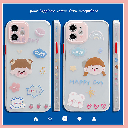

Phone Case For Apple Back Cover iPhone 12 Pro Max 11 SE 2020 X XR XS Max 8 7 Shockproof Dustproof Cartoon TPU