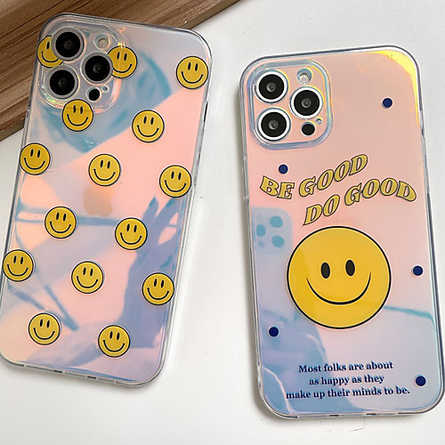 

Phone Case For Apple Back Cover iPhone 12 Pro Max 11 SE 2020 X XR XS Max 8 7 Shockproof Dustproof Word / Phrase Geometric Pattern TPU