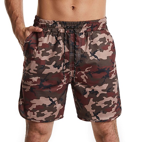

Men's Casual / Sporty Athleisure Outdoor Sports Daily Leisure Sports Sweatpants Shorts Pants Graphic Camouflage Short Army Green White Dark Gray Red