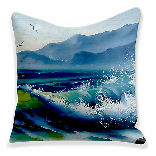 

Oil Painting Style Double Side Cushion Cover 1PC Soft Decorative Square Throw Pillow Cover Cushion Case Pillowcase for Bedroom Livingroom Superior Quality Machine Washable Outdoor Cushion for Sofa Couch Bed Chair