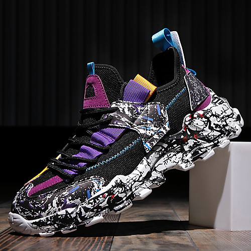 

Men's Trainers Athletic Shoes Casual Outdoor PU Tissage Volant Breathable Non-slipping Wear Proof White Black Beige Spring Summer