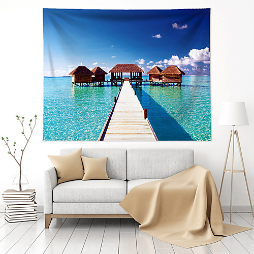 

Landscape Wall Tapestry Art Decor Blanket Curtain Hanging Home Bedroom Living Room Decoration Polyester Vacation