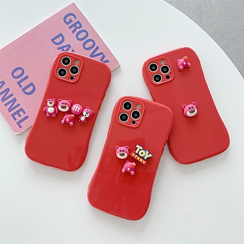 

Phone Case For Apple Back Cover iPhone 12 Pro Max 11 SE 2020 X XR XS Max 8 7 Shockproof Dustproof Cartoon Solid Colored TPU
