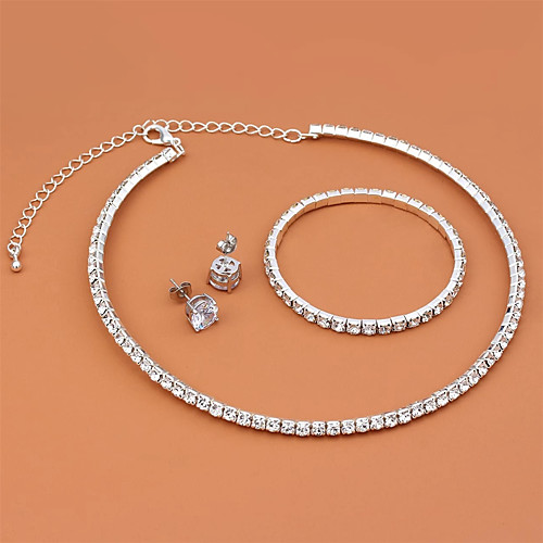 

Women's Jewelry Set Geometrical Happy Elegant Fashion Holiday Earrings Jewelry Silver For Anniversary Party Evening Gift Beach Festival 1 set