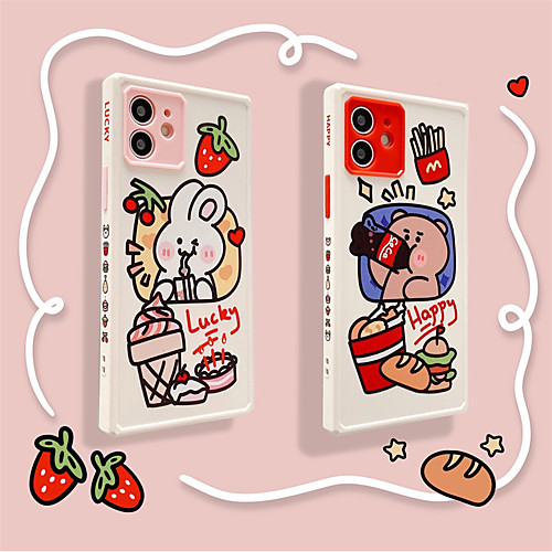 

Phone Case For Apple Back Cover iPhone 12 Pro Max 11 SE 2020 X XR XS Max 8 7 Shockproof Dustproof Cartoon TPU