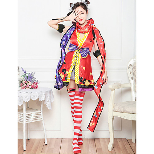 

Inspired by Cosplay Cosplay Anime Cosplay Costumes Japanese Cosplay Suits 1 Hair Jewelry Dress Waist Belt For Women's / Wristlet