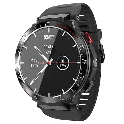 

LOKMAT Z28 4G LTE Cellular Smartwatch Phone WIFI Bluetooth Timer Stopwatch Pedometer Touch Screen GPS Heart Rate Monitor IPX-1 50mm Watch Case for Android iOS Men Women / Sports / Calories Burned