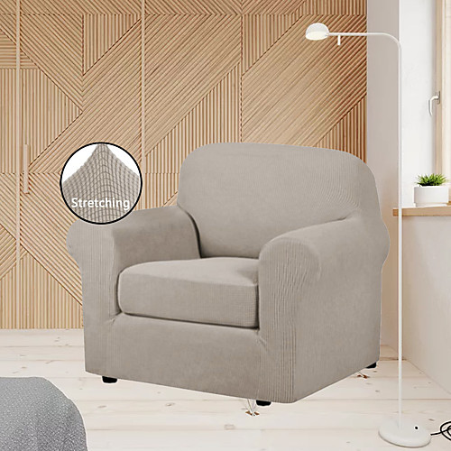 

Stretch Sofa Chair Cover Couch Slipcover Armchair Loveseat 4 or 3 seaterWith Cushion CoverWhite Grey BlackSoft Durable Washable