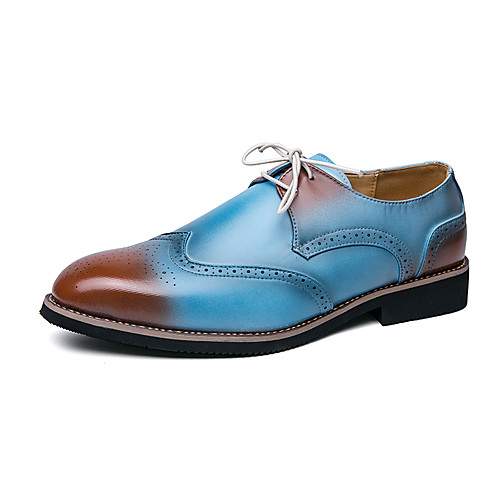 

Men's Oxfords Business Classic Daily Faux Leather Breathable Rainbow Spring Summer
