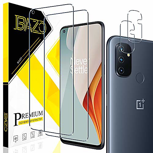 

[22 pack] screen protector and camera lens protector for oneplus nord n100 5g, [anti-scratch] [bubble free] 9h hardness hd clear tempered glass film