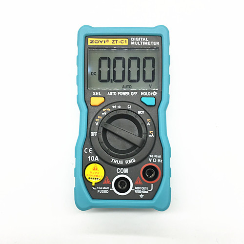 

ZT-C1 Automatic Manual Digital Multimeter Large LCD Screen Display AC/DC Voltage Current Multimeter