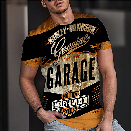 

Men's Unisex Tee T shirt Shirt 3D Print Graphic Prints Letter Print Short Sleeve Daily Tops Casual Designer Big and Tall Black