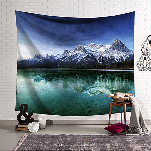 

Landscape Wall Tapestry Art Decor Blanket Curtain Hanging Home Bedroom Living Room Decoration Polyester Lake Mountain